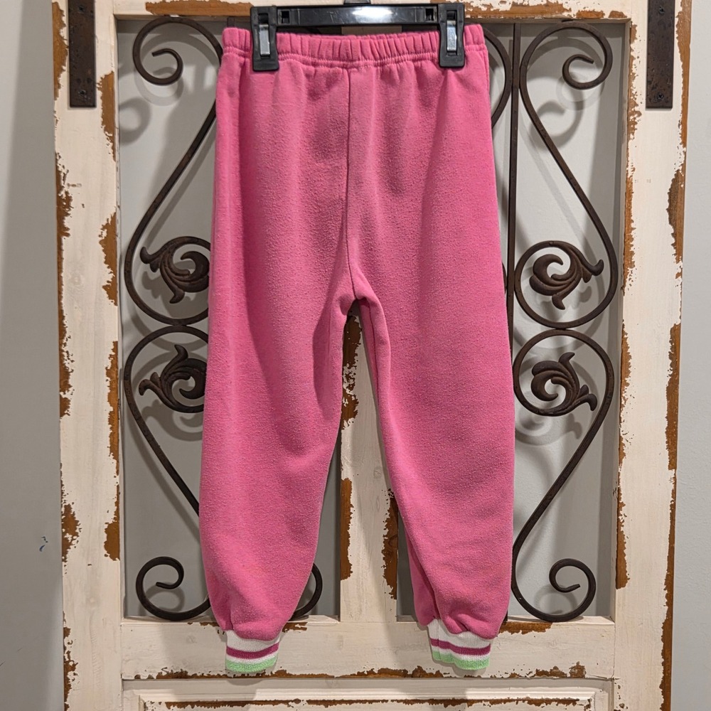 Vintage 1989 Ocean Pacific Pink Cat Tracksuit Set Kids Size 4T 80s OP Fleece - Picture 11 of 11
